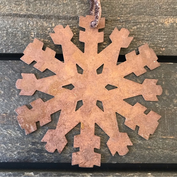 Brown Rustic Metal Ornaments Country Farmhouse Decor Bundle of 11 - Picture 3 of 14